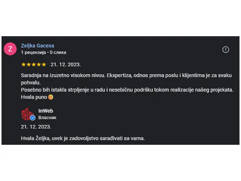 Recenzija od Željka Gaćeša - MTL